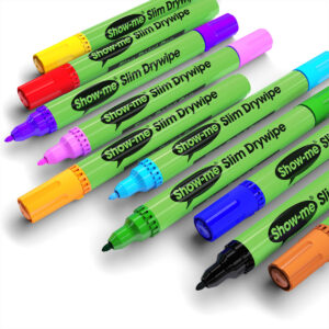 10 coloured medium tip drywipe markers