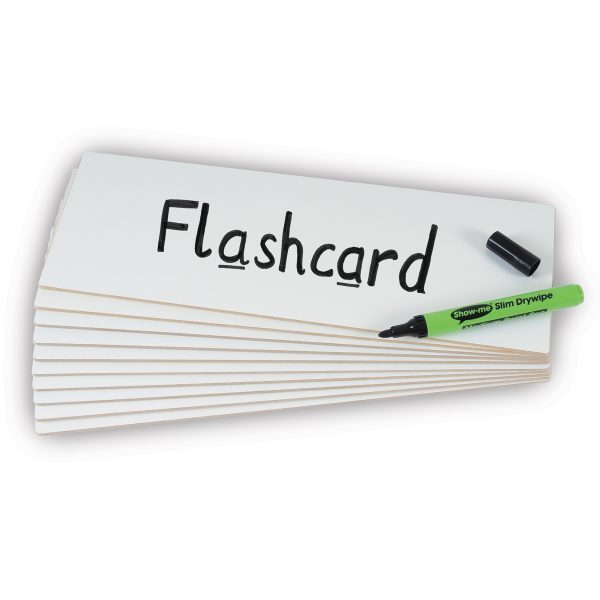 Rigid Plain Drywipe Flashcards, Small Pack
